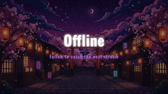 Free Anime Offline screen for Twitch, 1920 x 1080 PNG