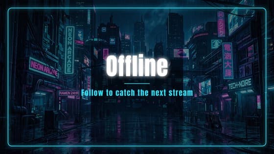 Free Cyberpunk Offline screen for Twitch, 1920 x 1080 PNG