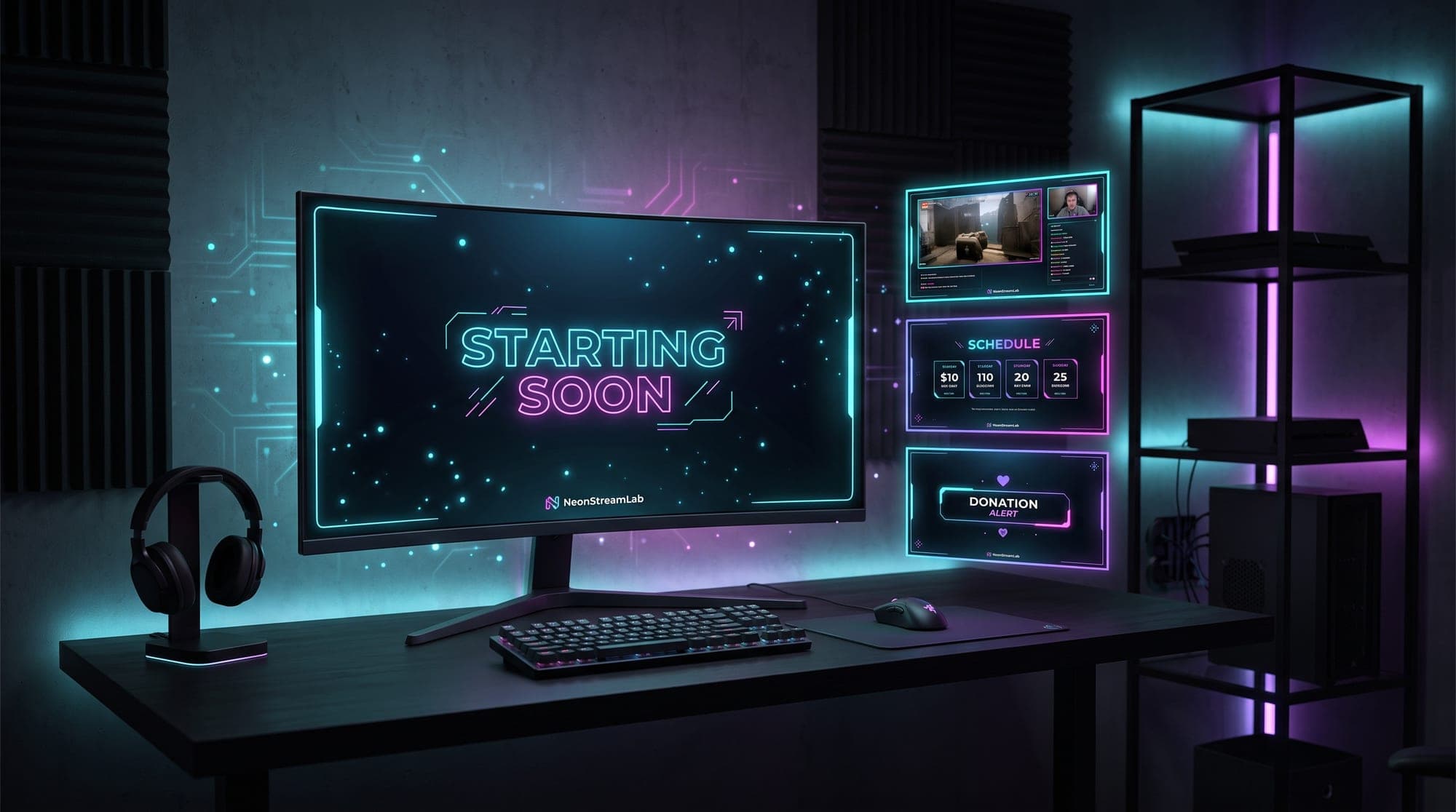 Free Twitch Overlay Templates: How to Make Your Stream Screens in 2026