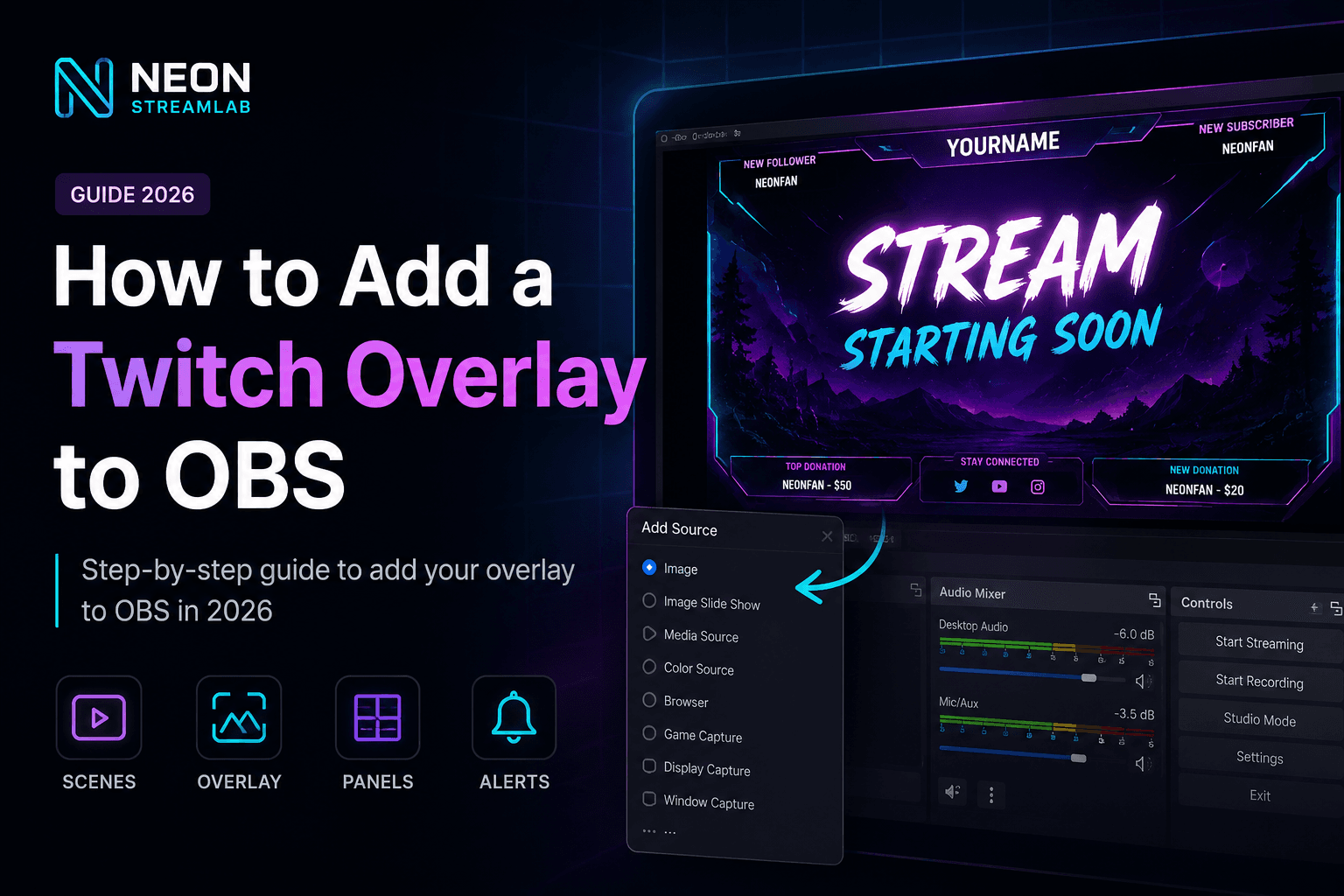 How to Add a Twitch Overlay to OBS (Step-by-Step Guide 2026)