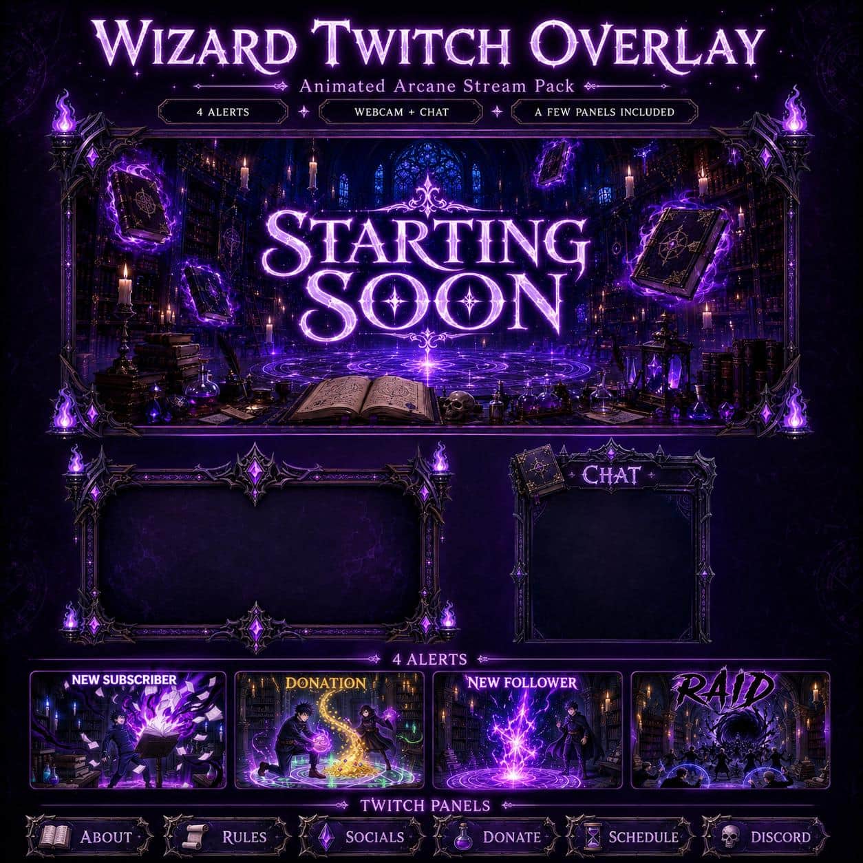 Horror / Gothic stream overlay